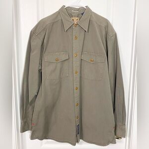 90s Col. Littleton Field Shirt HONG KONG MADE Vintage Green L